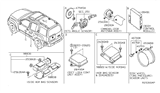 Diagram for Nissan Xterra Air Bag Sensor - 98820-9CF9A
