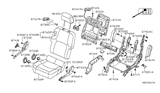 Diagram for 2010 Nissan Xterra Seat Cushion - 87300-ZL05D