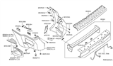 Diagram for 2006 Nissan Xterra Bumper - H5025-EA00A