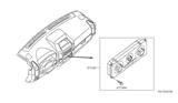 Diagram for 2009 Nissan Xterra A/C Switch - 27510-ZL00B