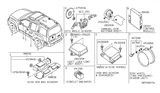 Diagram for Nissan Xterra Air Bag Sensor - 98820-9CD9A