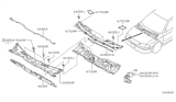 Diagram for 2001 Nissan Sentra Weather Strip - 66870-4Z000