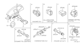 Diagram for Nissan Sentra Cruise Control Switch - 25551-5M001