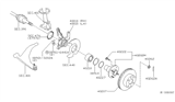 Diagram for Nissan Sentra Steering Knuckle - 40014-4M400