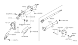 Diagram for 2002 Nissan Sentra Steering Column Cover - 48980-WA300