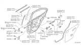 Diagram for Nissan Sentra Weather Strip - 82821-5M00A