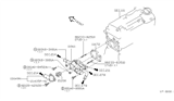 Diagram for 2001 Nissan Sentra Thermostat Gasket - 11072-4Z000