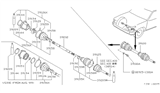 Diagram for Nissan Pathfinder CV Joint - 39211-88G00