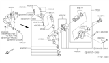 Diagram for Nissan Pathfinder Rack And Pinion - 49381-92G10