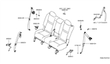 Diagram for 2019 Nissan Rogue Seat Belt - 88843-7FL8A