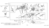 Diagram for 1986 Nissan Sentra Carburetor - 16010-33M13