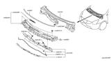 Diagram for 2008 Nissan Rogue Weather Strip - 66830-JM00A