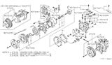Diagram for 1981 Nissan 720 Pickup A/C Compressor - 92650-06W60