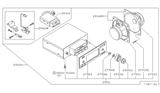 Diagram for 1984 Nissan 720 Pickup Car Speakers - B9250-20W00