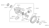 Diagram for Nissan Juke Differential Bearing - 31408-00QAB