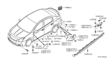 Diagram for 2021 Nissan Armada Body Mount Hole Plug - H0895-R8000