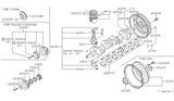 Diagram for 1982 Nissan Datsun 810 Crankshaft Gear - 15043-21000
