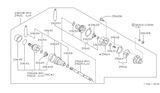 Diagram for Nissan 240SX CV Boot - 39741-04F25