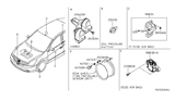 Diagram for 2011 Nissan Altima Horn - 25605-ZX01A