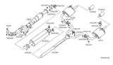 Diagram for Nissan Altima Exhaust Pipe - 20010-JA00A