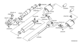 Diagram for 2011 Nissan Altima Exhaust Pipe - 20300-ZN50A
