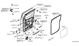 Diagram for Nissan NV Door Seal - 82831-3LM0A