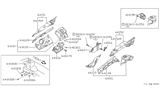 Diagram for 1992 Nissan Sentra Wheelhouse - 64837-65Y00