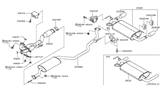Diagram for Nissan Murano Tail Pipe - 20080-CA001