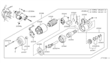 Diagram for Nissan Murano Starter Drive - 23354-8J000