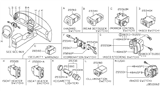 Diagram for Nissan 240SX Dimmer Switch - 25980-70F00