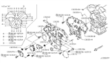 Diagram for 1998 Nissan Pathfinder Timing Cover - 13501-0W000