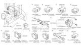 Diagram for Nissan Sentra Cruise Control Switch - 25340-50Y00