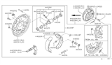 Diagram for Nissan Stanza Brake Shoe Set - 44060-D5525