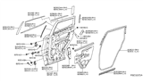 Diagram for 2015 Nissan Murano Door Moldings - 82282-5BC0B