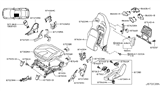 Diagram for Nissan GT-R Seat Cushion - 87350-JF12B