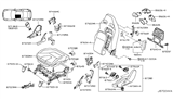 Diagram for Nissan GT-R Seat Cushion - 87350-63B9A