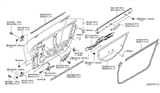 Diagram for 2011 Nissan GT-R Weather Strip - 80838-JF00A