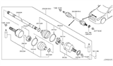 Diagram for Nissan GT-R Axle Shaft - 39100-JF00A