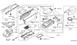 Diagram for 2020 Nissan GT-R Center Console Base - 96910-6HR0A