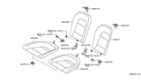 Diagram for 2021 Nissan GT-R Seat Cushion - 88300-63B0A