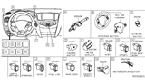 Diagram for Nissan Rogue Ignition Switch - 25150-5HA0A
