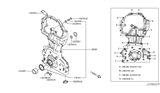 Diagram for Nissan Rogue Timing Cover - 13500-3TS4A