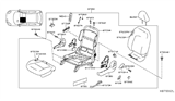 Diagram for Nissan Versa Seat Cover - 87370-9KF1A