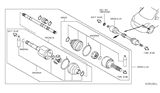Diagram for Nissan Versa Axle Shaft - 39101-3HC0A