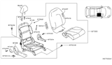 Diagram for Nissan Versa Seat Cover - 87620-3AN1A