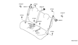 Diagram for Nissan Versa Seat Belt - 88844-3AN8A