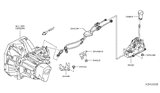 Diagram for 2013 Nissan Versa Shift Cable - 34413-3AM0A