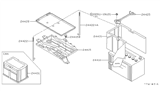 Diagram for 1993 Nissan Stanza Battery Tray - 24428-Q5200