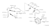 Diagram for Nissan 200SX Brake Booster Vacuum Hose - 47474-28L10