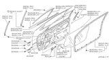 Diagram for Nissan Stanza Door Seal - 80830-0E700